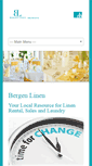 Mobile Screenshot of bergenlinen.com